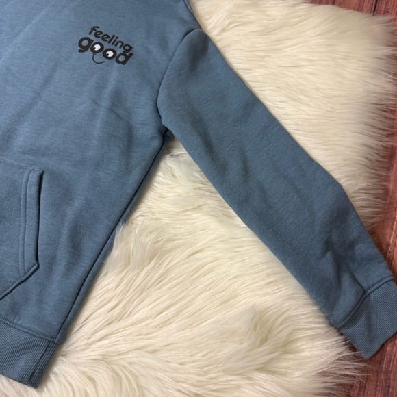 Cat & Jack Blue Pullover Hoodie Sweatshirt - Boys Size Small (6/7) - Picture 8 of 13